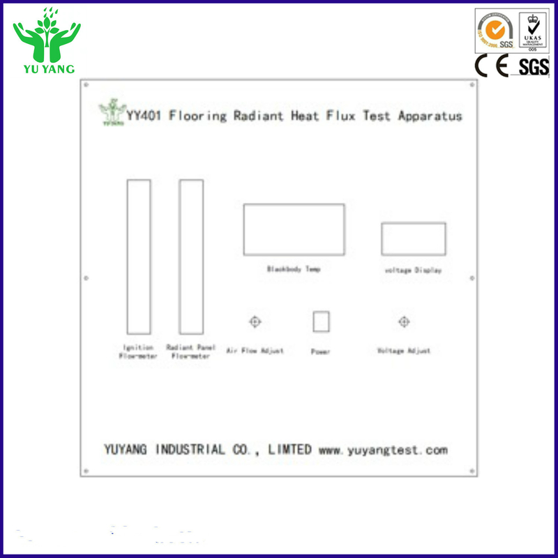 ISO 9239-1 ASTM E648 ফায়ার পরীক্ষক গুরুতর তাপ শক্তি উত্স সঙ্গে গুরুতর উদীয়মান ফ্লক্স
