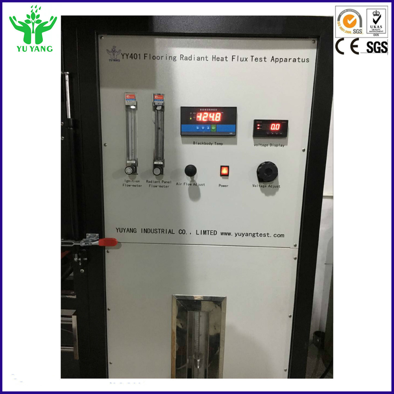 ISO 9239-1 ASTM E648 ফায়ার পরীক্ষক গুরুতর তাপ শক্তি উত্স সঙ্গে গুরুতর উদীয়মান ফ্লক্স
