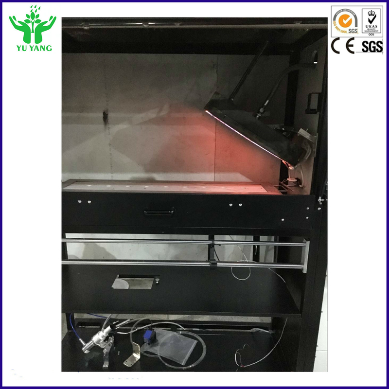 ISO 9239-1 ASTM E648 ফায়ার পরীক্ষক গুরুতর তাপ শক্তি উত্স সঙ্গে গুরুতর উদীয়মান ফ্লক্স