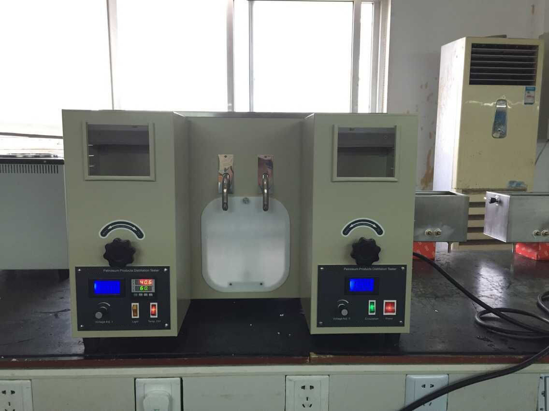 ASTM D86 ম্যানুয়াল প্রকার দ্রবীভূত করা মেশিন পেট্রল তেল টেস্টিং যন্ত্রপাতি