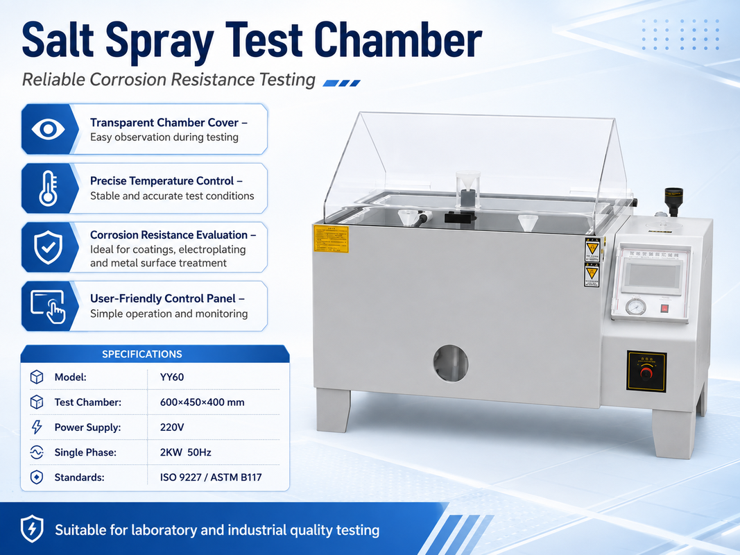 Industrial Salt Mist Corrosion Testing Machine for Automotive Parts Metal Surface Protection Analysis