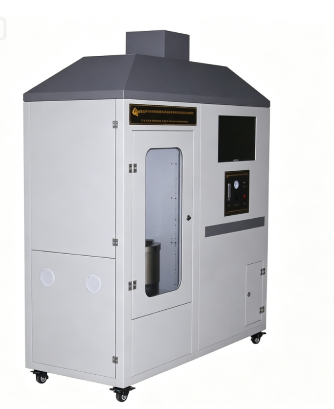 প্লাস্টিক রাবার ইলেকট্রনিক উপকরণের জন্য 0–500°C পরীক্ষা তাপমাত্রা, সামঞ্জস্যযোগ্য বায়ুপ্রবাহ এবং ±1°C তাপমাত্রা নির্ভুলতা সহ UL94 দাহ্যতা পরীক্ষক
