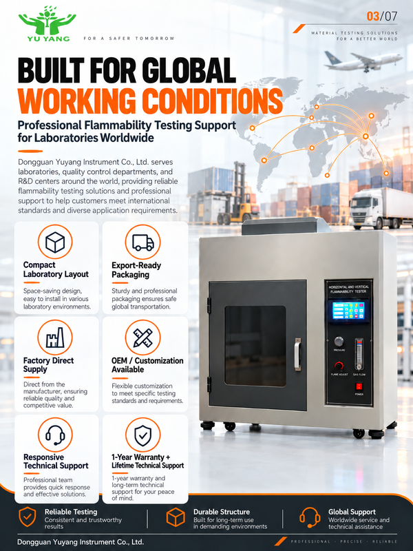 Ul94 Horizontal Vertical Burning Combustion Testing Machine Flame Test Chamber Flammability Tester for Plastic