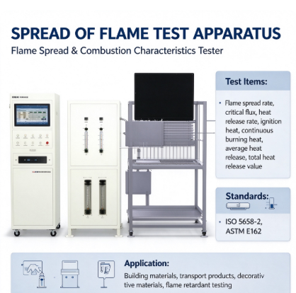 Flame Spread Rate & Critical Heat Flux Tester Spread of Flame Test Equipment for Construction Material Burning Characteristic Test
