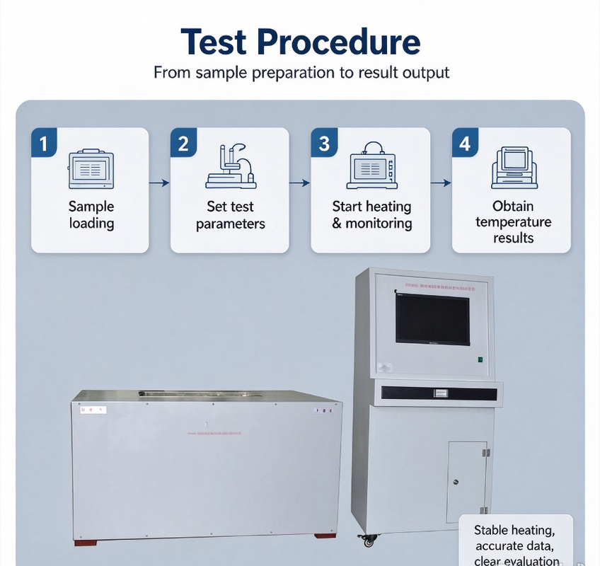 Hot Plate & Heating Tube Type Thermal Insulation Max Service Temperature Test Equipment with PLC Computer Control