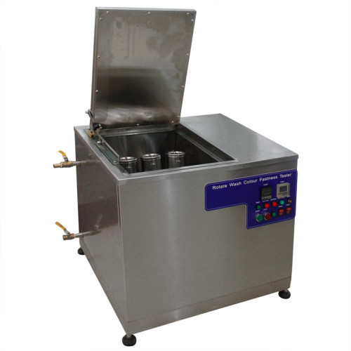 ISO ক্যানিস্টার 550ml AATCC 61 কালার ফাস্টনেস টেস্টার এক্সিলারেটেড লন্ডারোমিটার