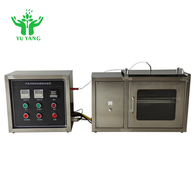 Din 75200 Fmvss302 স্ট্যান্ডার্ড অটোমোবাইল ইন্টেরিয়র উপাদান ফ্ল্যামেবিলিটি পরীক্ষক